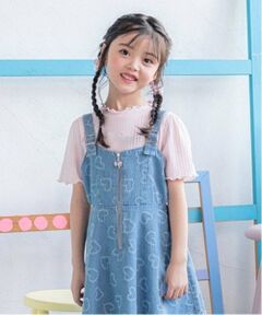 mezzo piano / メゾピアノ Tシャツ | ハートくり抜き　プチハイ　半袖Tシャツ