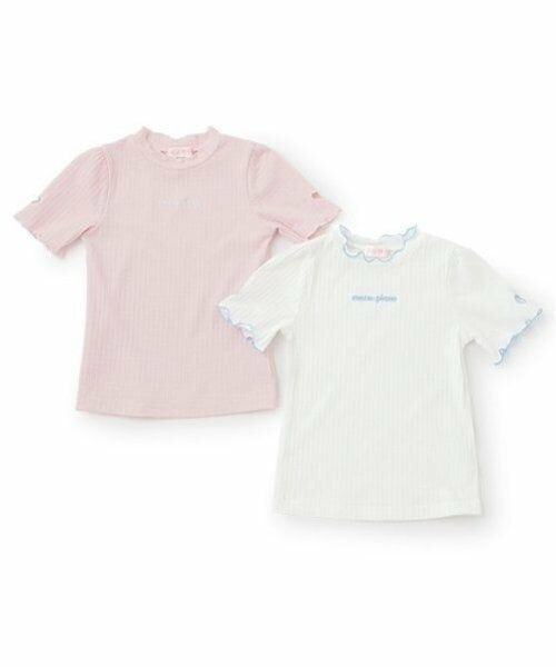 mezzo piano / メゾピアノ Tシャツ | ハートくり抜き　プチハイ　半袖Tシャツ | 詳細3