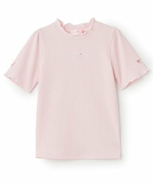 mezzo piano / メゾピアノ Tシャツ | ハートくり抜き　プチハイ　半袖Tシャツ | 詳細4