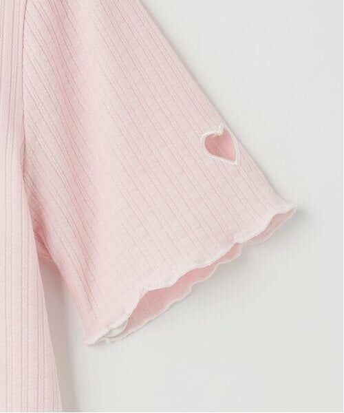 mezzo piano / メゾピアノ Tシャツ | ハートくり抜き　プチハイ　半袖Tシャツ | 詳細9