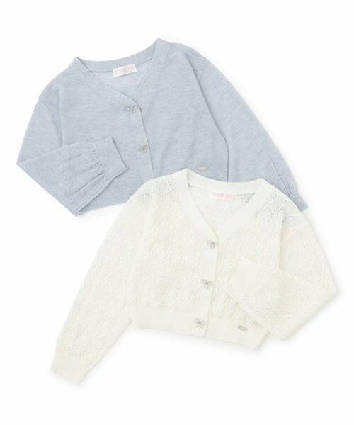 mezzo piano / メゾピアノ カーディガン・ボレロ | キラキラシアーカーディガン | 詳細4