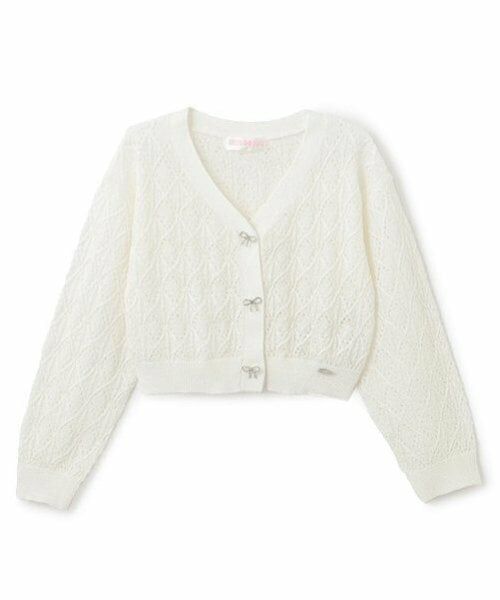 mezzo piano / メゾピアノ カーディガン・ボレロ | キラキラシアーカーディガン | 詳細5