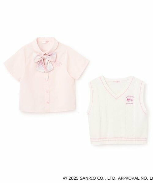 mezzo piano / メゾピアノ シャツ・ブラウス | 【マイメロディ・シナモロール】ベスト＆ブラウスSET | 詳細2