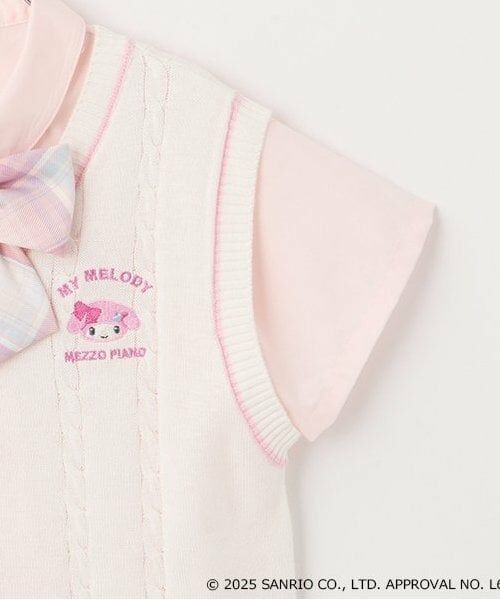 mezzo piano / メゾピアノ シャツ・ブラウス | 【マイメロディ・シナモロール】ベスト＆ブラウスSET | 詳細6