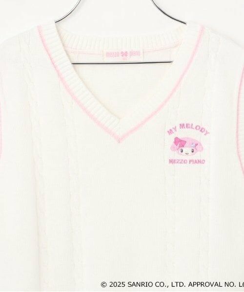 mezzo piano / メゾピアノ シャツ・ブラウス | 【マイメロディ・シナモロール】ベスト＆ブラウスSET | 詳細7