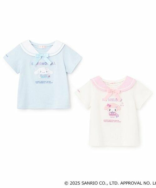 mezzo piano / メゾピアノ Tシャツ | 【マイメロディ・シナモロール】セーラー衿つきTシャツ | 詳細16