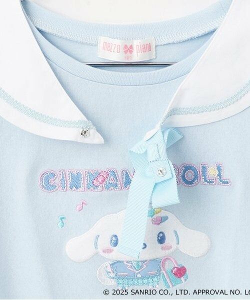 mezzo piano / メゾピアノ Tシャツ | 【マイメロディ・シナモロール】セーラー衿つきTシャツ | 詳細4