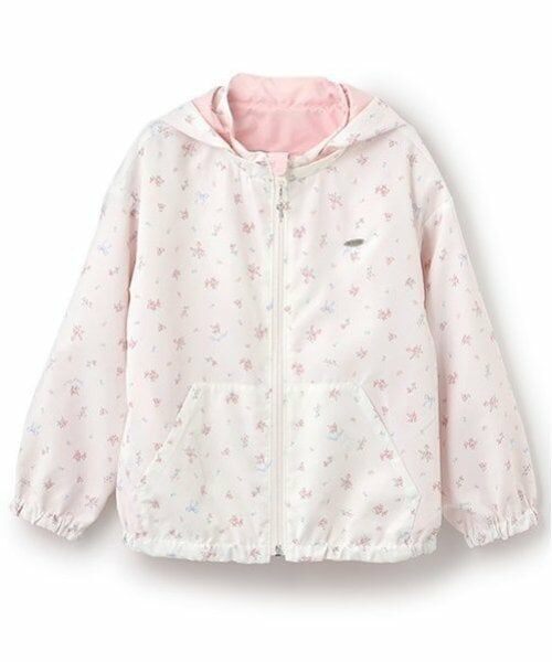 mezzo piano / メゾピアノ ブルゾン | 切替×花柄　リバーシブルブルゾン | 詳細2