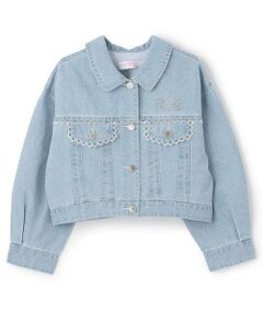 mezzo piano / メゾピアノ ブルゾン | レーストリム　肩落ちGジャン