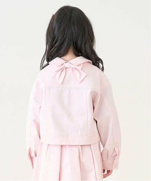 mezzo piano / メゾピアノ ブルゾン | レーストリム　肩落ちGジャン | 詳細17