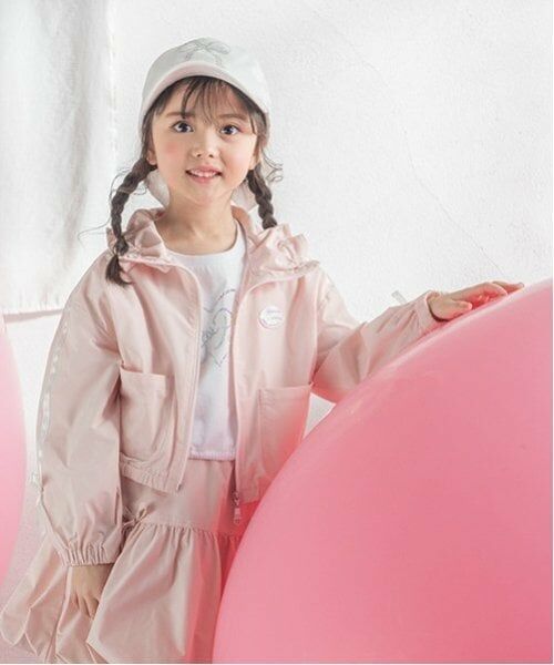 mezzo piano / メゾピアノ ブルゾン | リボンライン　ブルゾン（ピンク）