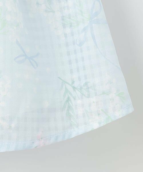 mezzo piano / メゾピアノ ミニ丈・ひざ丈ワンピース | 水彩ミモザ柄　衿付ワンピース | 詳細10