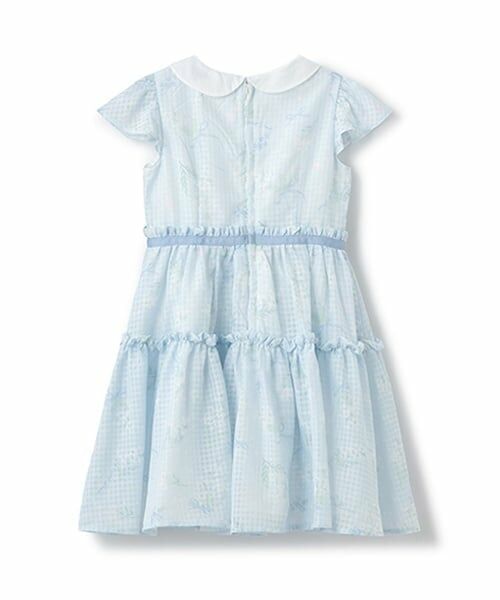 mezzo piano / メゾピアノ ミニ丈・ひざ丈ワンピース | 水彩ミモザ柄　衿付ワンピース | 詳細7