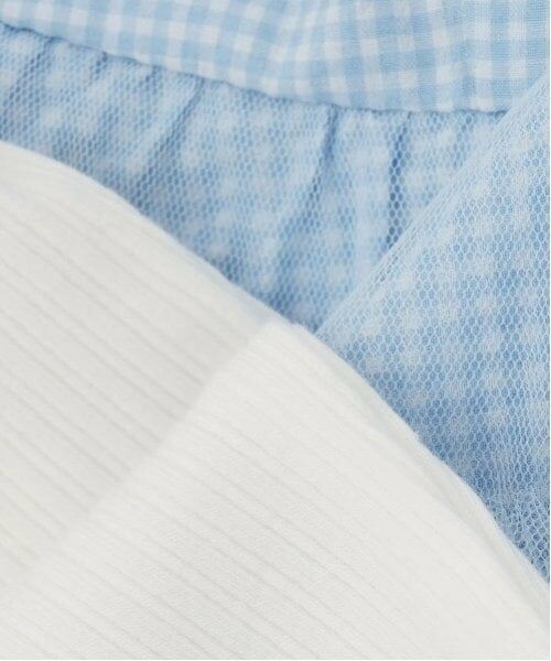 mezzo piano / メゾピアノ ミニ丈・ひざ丈ワンピース | ギンガムティアードチュールワンピース＆長袖Tシャツセット | 詳細11