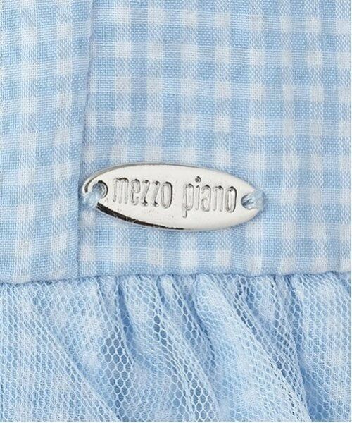 mezzo piano / メゾピアノ ミニ丈・ひざ丈ワンピース | ギンガムティアードチュールワンピース＆長袖Tシャツセット | 詳細6