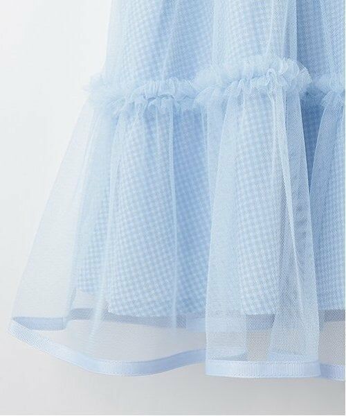 mezzo piano / メゾピアノ ミニ丈・ひざ丈ワンピース | ギンガムティアードチュールワンピース＆長袖Tシャツセット | 詳細7