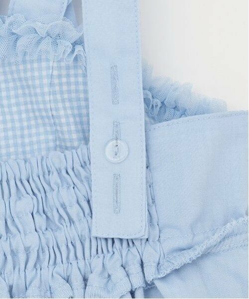 mezzo piano / メゾピアノ ミニ丈・ひざ丈ワンピース | ギンガムティアードチュールワンピース＆長袖Tシャツセット | 詳細8