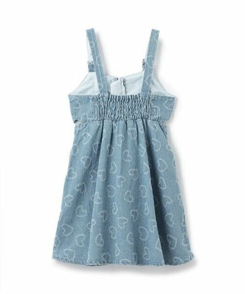 mezzo piano / メゾピアノ ミニ丈・ひざ丈ワンピース | ハート柄デニム　ジャンパースカート | 詳細4