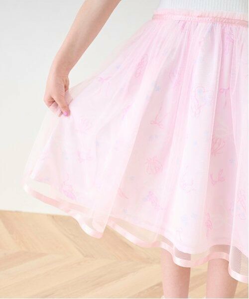 mezzo piano / メゾピアノ ミニ丈・ひざ丈ワンピース | フローラルバレエ柄　ドッキングワンピース | 詳細17