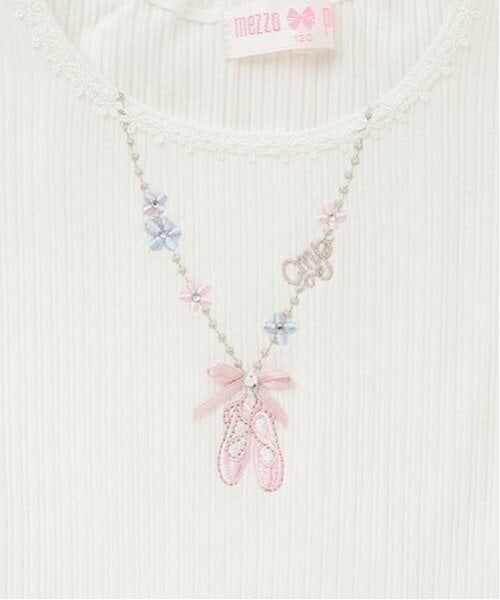 mezzo piano / メゾピアノ ミニ丈・ひざ丈ワンピース | フローラルバレエ柄　ドッキングワンピース | 詳細4