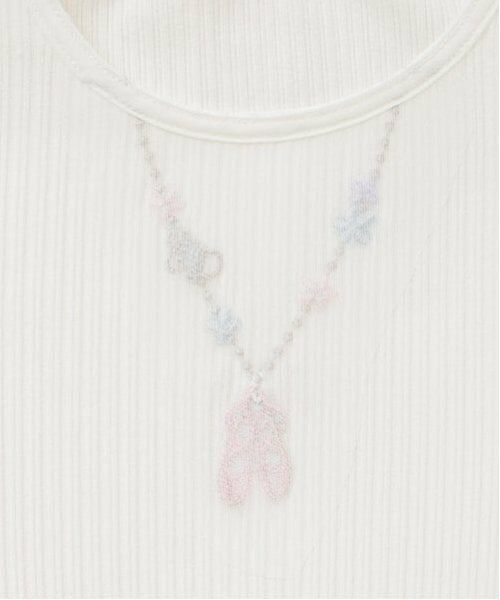 mezzo piano / メゾピアノ ミニ丈・ひざ丈ワンピース | フローラルバレエ柄　ドッキングワンピース | 詳細5