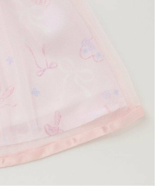 mezzo piano / メゾピアノ ミニ丈・ひざ丈ワンピース | フローラルバレエ柄　ドッキングワンピース | 詳細7