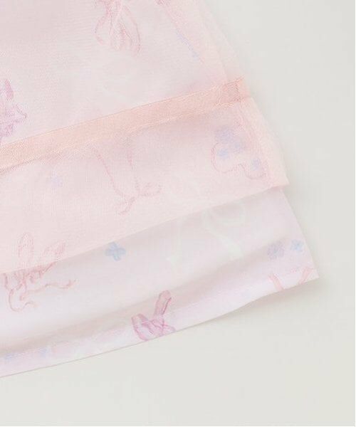 mezzo piano / メゾピアノ ミニ丈・ひざ丈ワンピース | フローラルバレエ柄　ドッキングワンピース | 詳細8