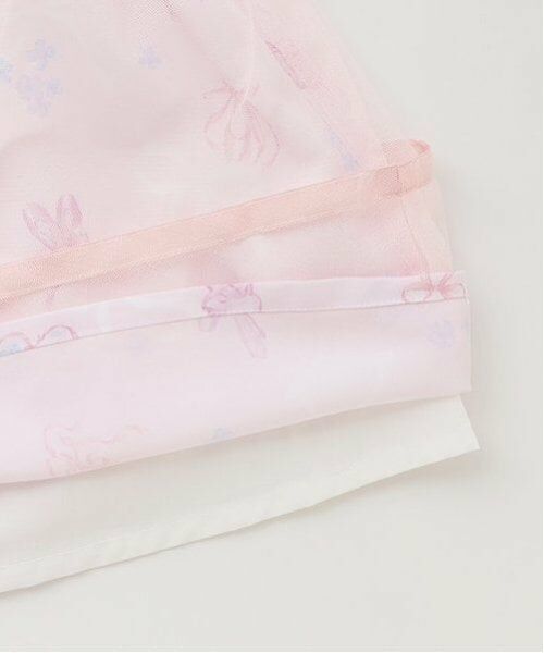 mezzo piano / メゾピアノ ミニ丈・ひざ丈ワンピース | フローラルバレエ柄　ドッキングワンピース | 詳細9