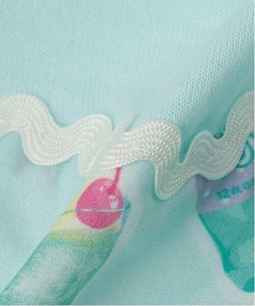 mezzo piano / メゾピアノ ミニ丈・ひざ丈ワンピース | ステッカー総柄　ドッキングワンピース | 詳細12