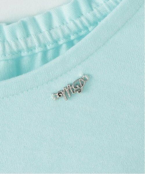 mezzo piano / メゾピアノ ミニ丈・ひざ丈ワンピース | ステッカー総柄　ドッキングワンピース | 詳細5