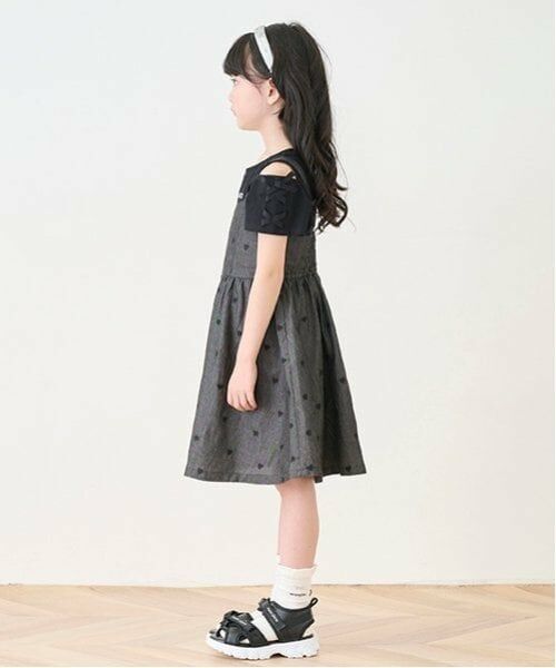 mezzo piano / メゾピアノ ミニ丈・ひざ丈ワンピース | 肩開きTシャツ＆キャミワンピースセット | 詳細16