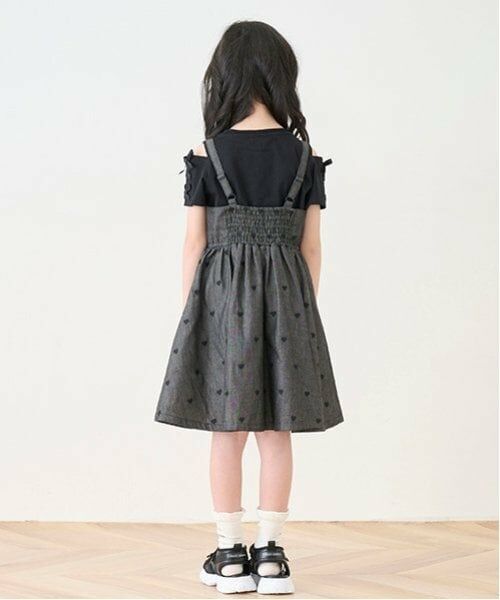 mezzo piano / メゾピアノ ミニ丈・ひざ丈ワンピース | 肩開きTシャツ＆キャミワンピースセット | 詳細17