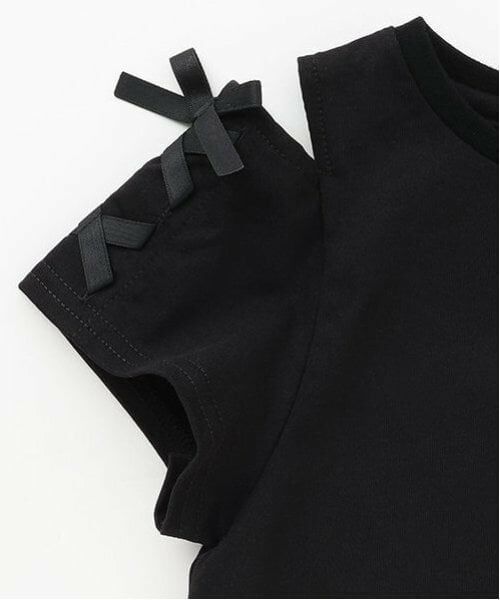 mezzo piano / メゾピアノ ミニ丈・ひざ丈ワンピース | 肩開きTシャツ＆キャミワンピースセット | 詳細6