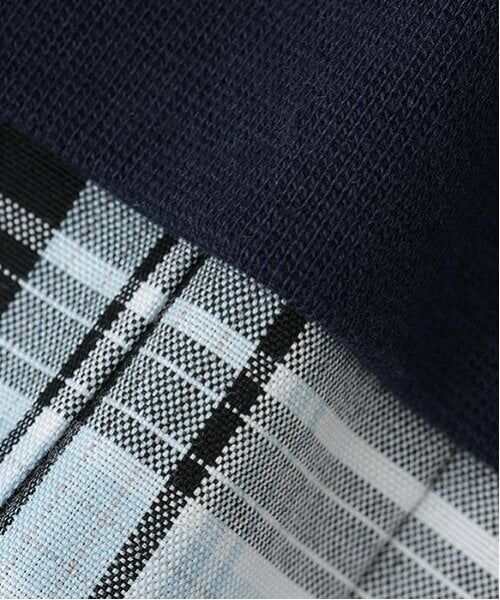 mezzo piano / メゾピアノ ミニ丈・ひざ丈ワンピース | セーラーカラー　チェックプリーツ　ドッキングワンピース | 詳細12