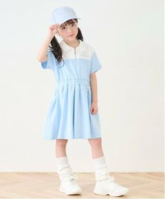 mezzo piano / メゾピアノ ミニ丈・ひざ丈ワンピース | 切替ハーフZIPワンピース