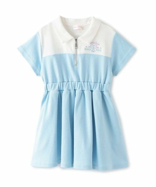 mezzo piano / メゾピアノ ミニ丈・ひざ丈ワンピース | 切替ハーフZIPワンピース | 詳細12