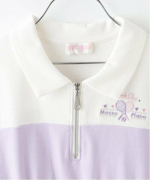 mezzo piano / メゾピアノ ミニ丈・ひざ丈ワンピース | 切替ハーフZIPワンピース | 詳細2