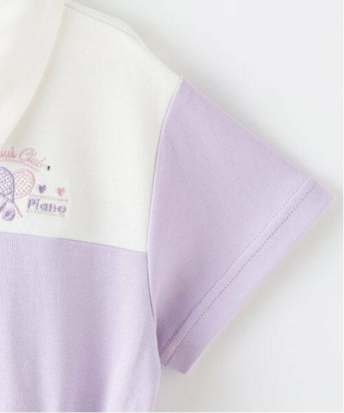 mezzo piano / メゾピアノ ミニ丈・ひざ丈ワンピース | 切替ハーフZIPワンピース | 詳細5