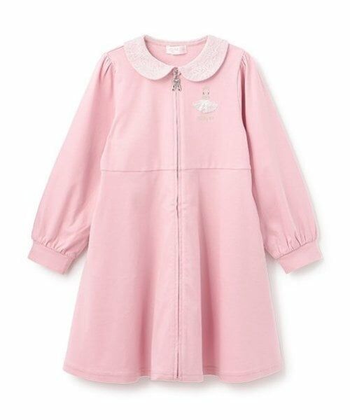 mezzo piano / メゾピアノ ミニ丈・ひざ丈ワンピース | 【バレエ】衿つき　前開きカットワンピース | 詳細1