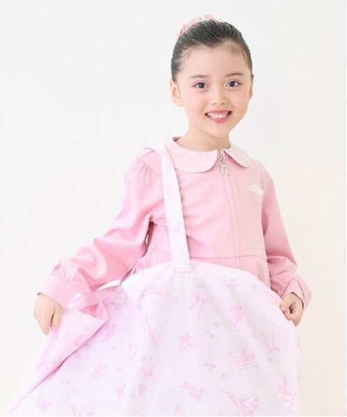 mezzo piano / メゾピアノ ミニ丈・ひざ丈ワンピース | 【バレエ】衿つき　前開きカットワンピース | 詳細12