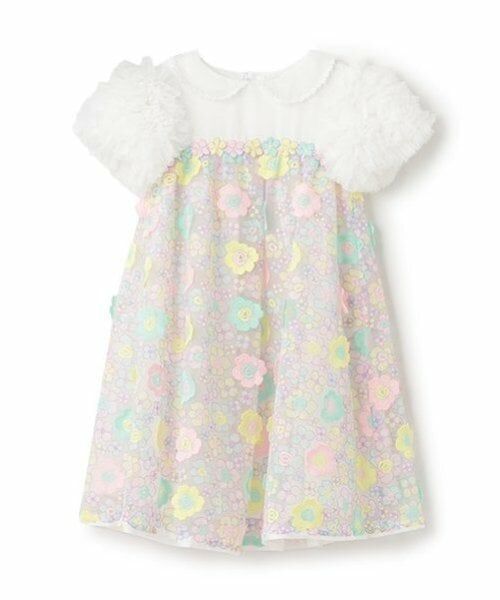 mezzo piano / メゾピアノ ドレス | 花刺しゅうレースドレス | 詳細1