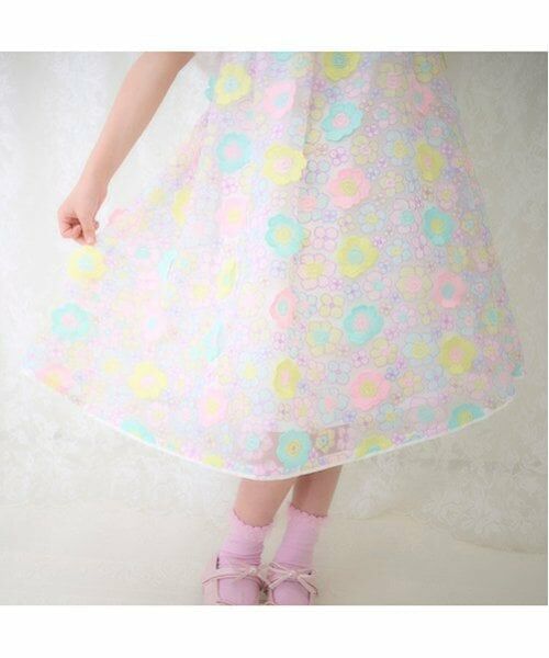 mezzo piano / メゾピアノ ドレス | 花刺しゅうレースドレス | 詳細15