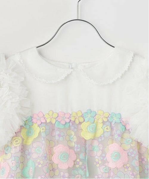 mezzo piano / メゾピアノ ドレス | 花刺しゅうレースドレス | 詳細3