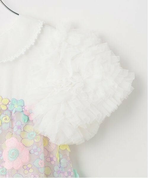 mezzo piano / メゾピアノ ドレス | 花刺しゅうレースドレス | 詳細4