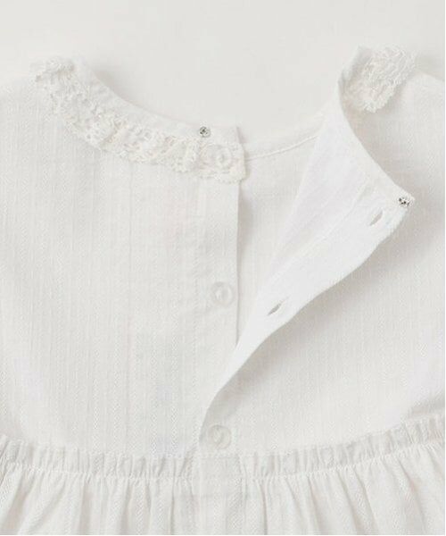 mezzo piano / メゾピアノ ミニ丈・ひざ丈ワンピース | ミモザレースジャンパースカート＆ワンピースセット | 詳細12