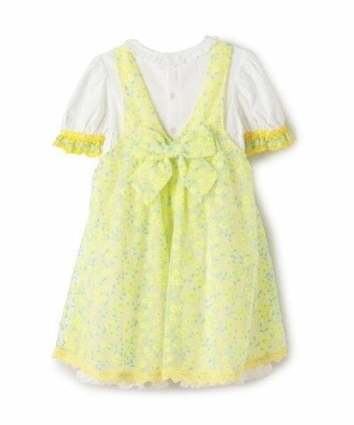 mezzo piano / メゾピアノ ミニ丈・ひざ丈ワンピース | ミモザレースジャンパースカート＆ワンピースセット | 詳細2