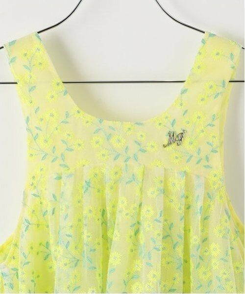 mezzo piano / メゾピアノ ミニ丈・ひざ丈ワンピース | ミモザレースジャンパースカート＆ワンピースセット | 詳細4