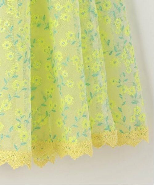 mezzo piano / メゾピアノ ミニ丈・ひざ丈ワンピース | ミモザレースジャンパースカート＆ワンピースセット | 詳細6