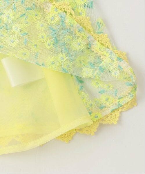 mezzo piano / メゾピアノ ミニ丈・ひざ丈ワンピース | ミモザレースジャンパースカート＆ワンピースセット | 詳細7