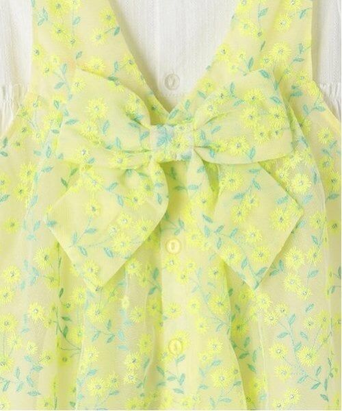 mezzo piano / メゾピアノ ミニ丈・ひざ丈ワンピース | ミモザレースジャンパースカート＆ワンピースセット | 詳細8